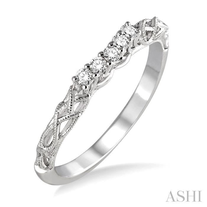 ASHI Diamond Wedding Band 20628PPFHWG-WB