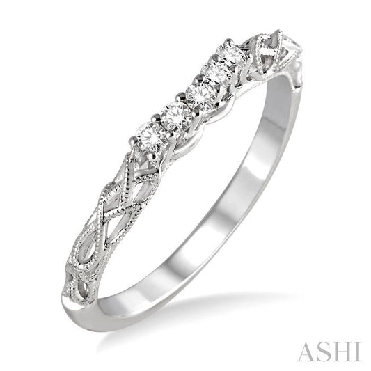 ASHI Diamond Wedding Band 20628PPFHWG-WB