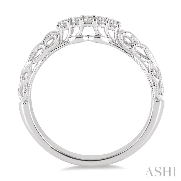 ASHI Diamond Wedding Band 20628PPFHWG-WB