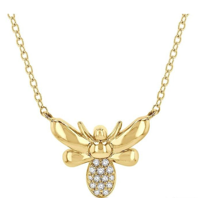 Parkplace Jewelers Bumble Bee Petite Diamond Fashion Pendant 649A9PPTSPDYG
