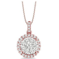 Parkplace Jewelers Round Shape Halo Lovebright Essential Diamond Pendant 94912PPFVPDPW