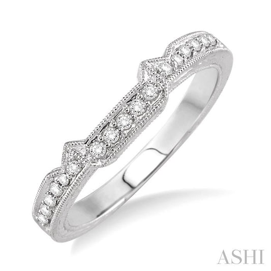 ASHI Diamond Wedding Band 21598PPFHWG-WB