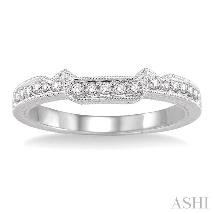 ASHI Diamond Wedding Band 21598PPFHWG-WB