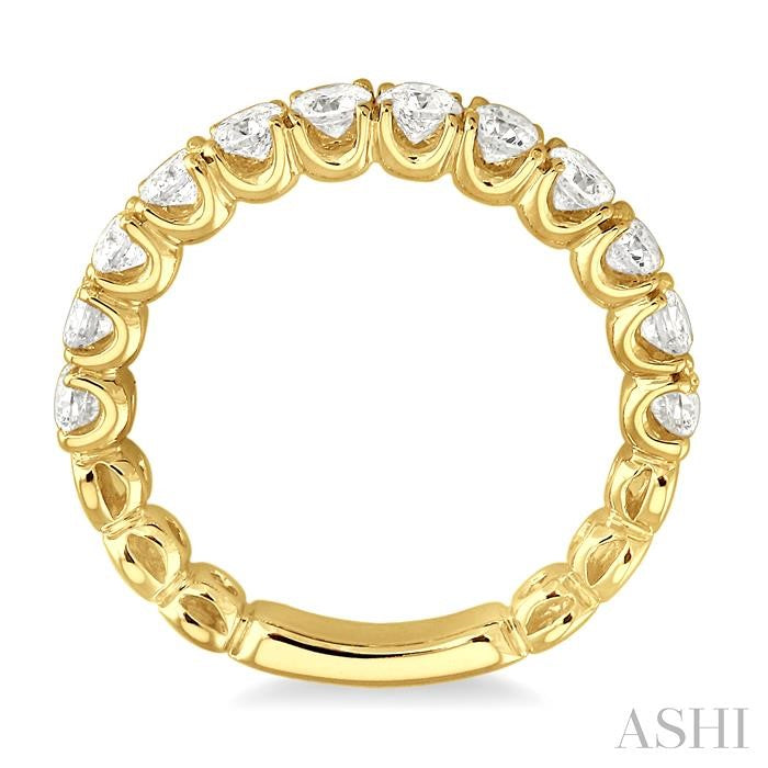 ASHI Diamond Wedding Band 21830PPFVYG-WB-1.20