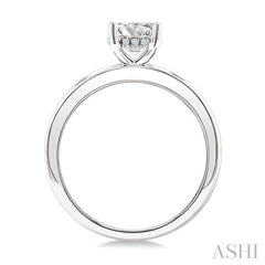 ASHI Round Shape Semi-Mount Diamond Engagement Ring 219M9PPFGWG-SM-RD