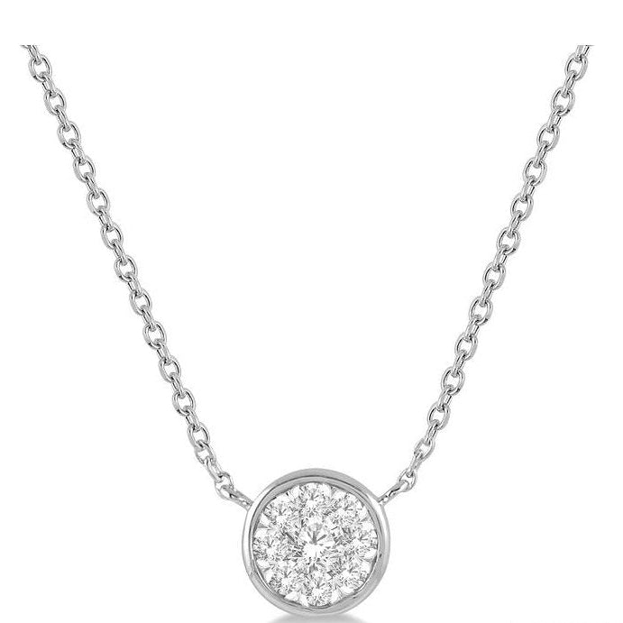 Parkplace Jewelers Round Shape Lovebright Essential Diamond Pendant 99770PPFGNKWG