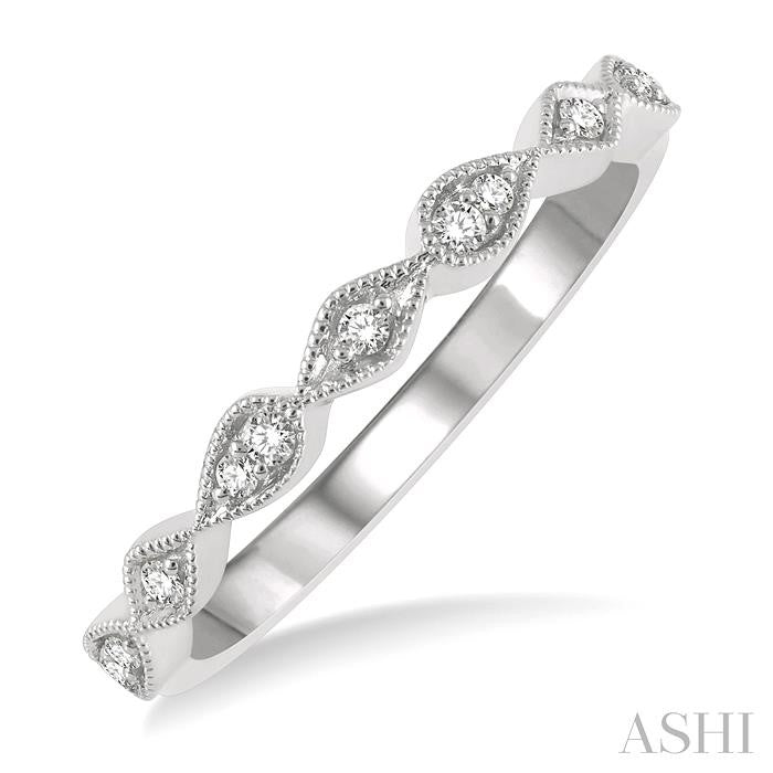 ASHI Diamond Wedding Band 221L8PPFHWG-WB
