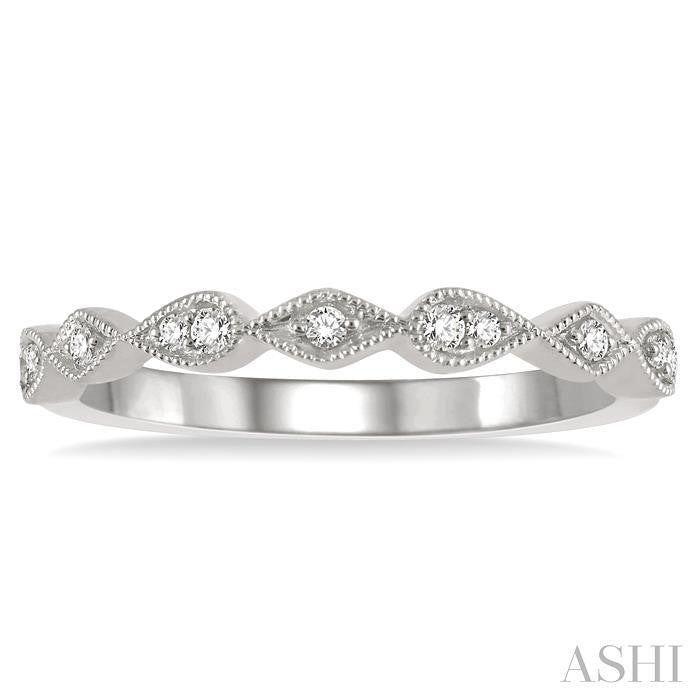 ASHI Diamond Wedding Band 221L8PPFHWG-WB