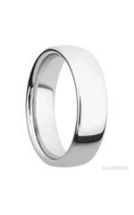 7 mm wide Ultra Comfort (our most comfortable profile) 14K White Gold band.