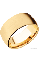 10 mm wide Domed 14K Yellow Gold band.