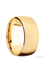 10 mm wide Domed 14K Yellow Gold band.