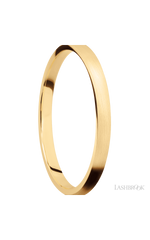 2 mm wide Domed 14K Yellow Gold band.