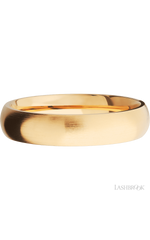 5 mm wide Domed 14K Yellow Gold band.
