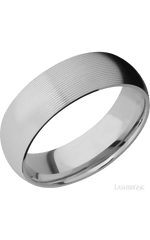 7 mm wide Domed Titanium band.