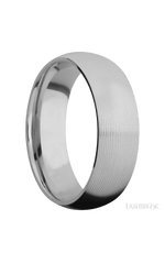 7 mm wide Domed Titanium band.