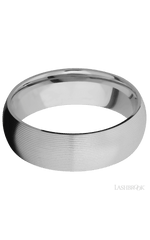 7 mm wide Domed Titanium band.