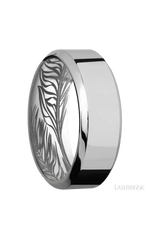 8 mm wide High Bevel Titanium band.