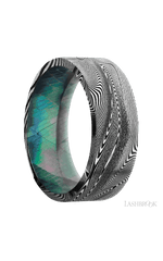 8 mm wide Flat Tightweave band featuring a Black Mother of Pearl sleeve.