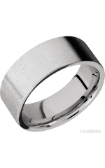 8 mm wide Flat Cobalt Chrome band.