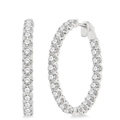 Parkplace Jewelers Inside-Out Diamond Hoop Earrings 622B0PPFGERWG-4.00