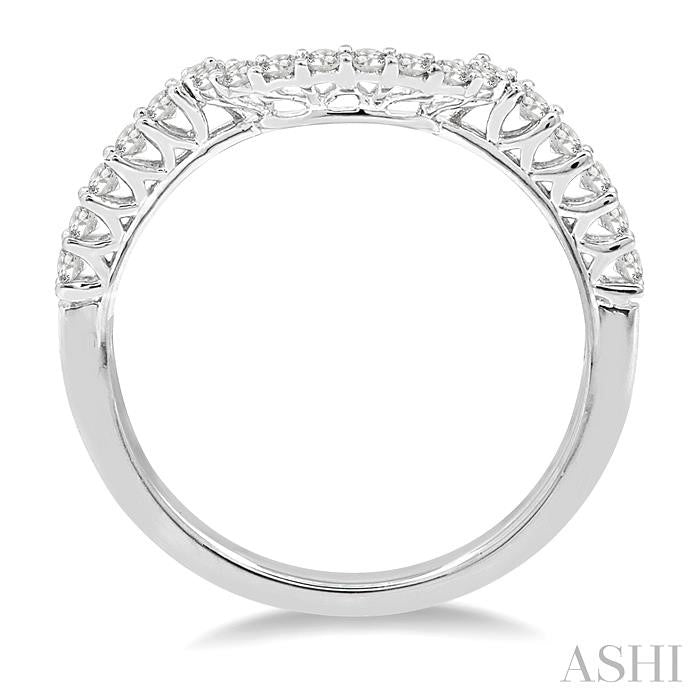ASHI Diamond Wedding Band 22795PPFRWG-WB