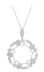 Parkplace Jewelers Floral Circle Diamond Fashion Pendant 902F7PPTSPDWG