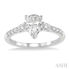 ASHI Pear Shape Diamond Engagement Ring 23712PPFHWG-LE-PR
