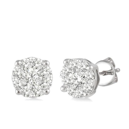 Parkplace Jewelers Round Shape Lovebright Essential Diamond Stud Earrings 91752PPFGERWG