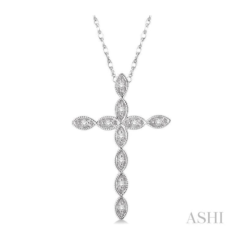 ASHI Cross Diamond Fashion Pendant 96478PPTSPDWG