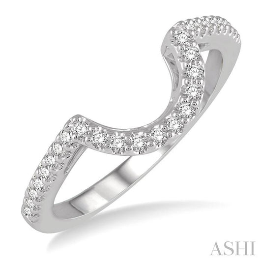 ASHI Curved Diamond Wedding Band 240H7PPFHWG-WB