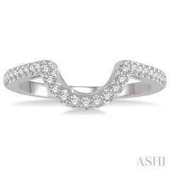 ASHI Curved Diamond Wedding Band 240H7PPFHWG-WB