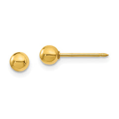 241E Inverness 18k 4mm Ball Post Earrings