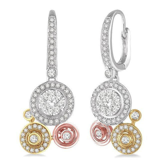 Parkplace Jewelers Round Shape Halo Lovebright Diamond Fashion Earrings 98412PPFHER3T