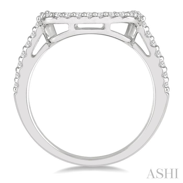 ASHI Curved Diamond Wedding Band 243H6PPFHWG-WB