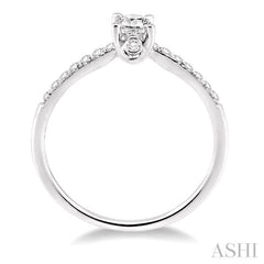 ASHI Round Shape Semi-Mount Diamond Engagement Ring 24718PPFVWG-SM