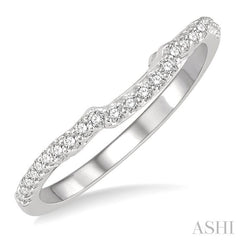 ASHI Curved Diamond Wedding Band 254J7PPFHWG-WB