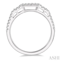 ASHI Curved Diamond Wedding Band 254J7PPFHWG-WB