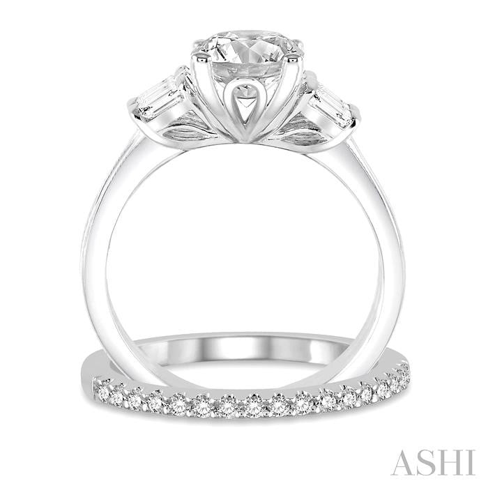 ASHI Round Shape Diamond Wedding Set 254L2PPFVWG-WS-RD