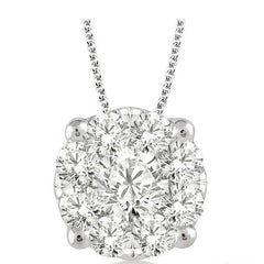Parkplace Jewelers Round Shape Lovebright Essential Diamond Solitaire Pendant 91750PPFGPDWG-1.50
