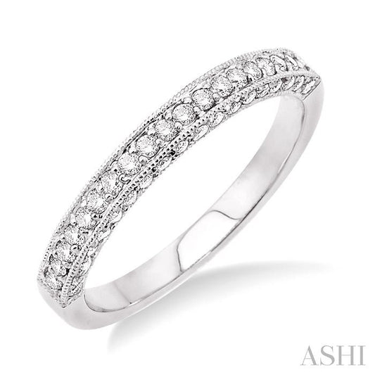ASHI Diamond Wedding Band 25633PPFRW-WB
