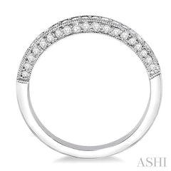 ASHI Diamond Wedding Band 25633PPFRW-WB
