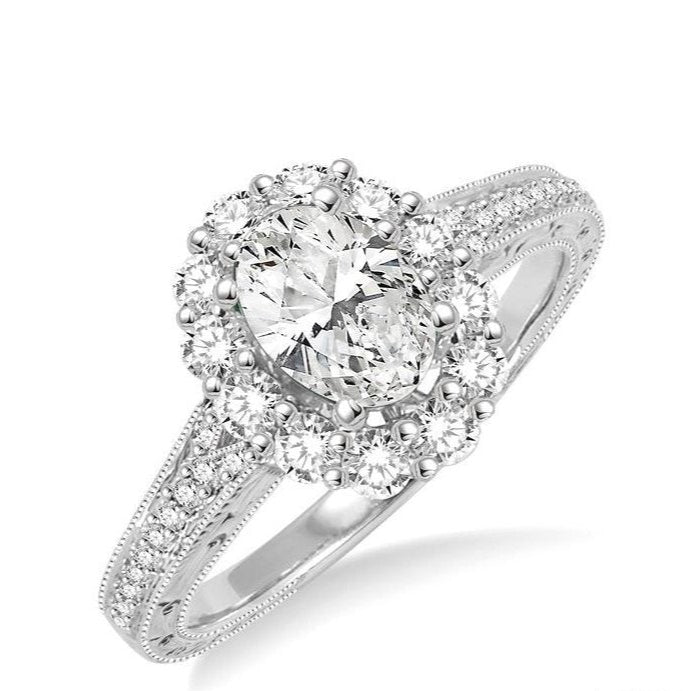 Parkplace Jewelers Oval Shape Halo Diamond Engagement Ring 249C0PPFVWG-LE-1.20