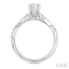ASHI Pear Shape Diamond Engagement Ring 258M3PPFGWG-LE-PR