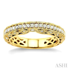 ASHI Diamond Wedding Band 25904PPFR-WB