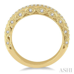 ASHI Diamond Wedding Band 25905PPFRYG-WB