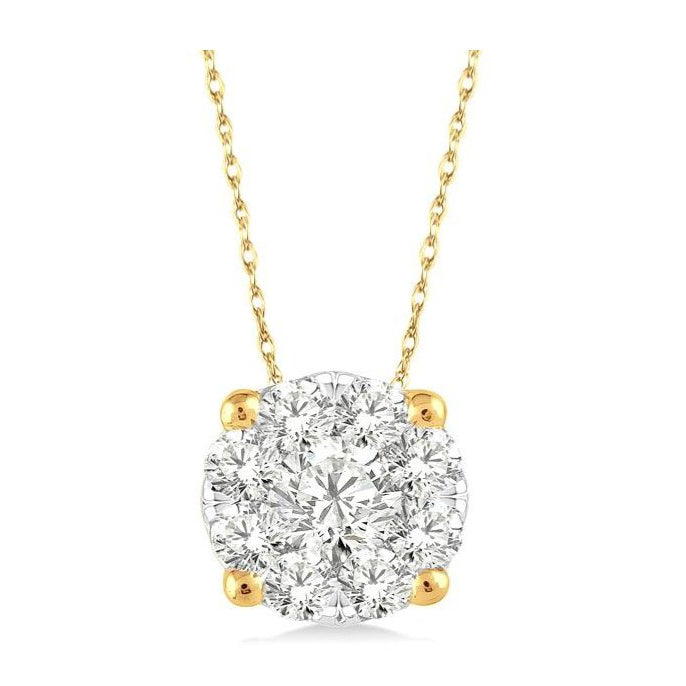 Parkplace Jewelers Round Shape Lovebright Essential Diamond Solitaire Pendant 91758PPFGPDYW