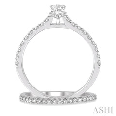 ASHI Pear Shape Diamond Wedding Set 259J2PPFHWG-WS-PR
