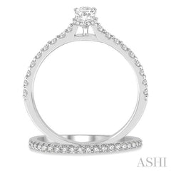 ASHI Pear Shape Diamond Wedding Set 259J3PPFHWG-WS-PR