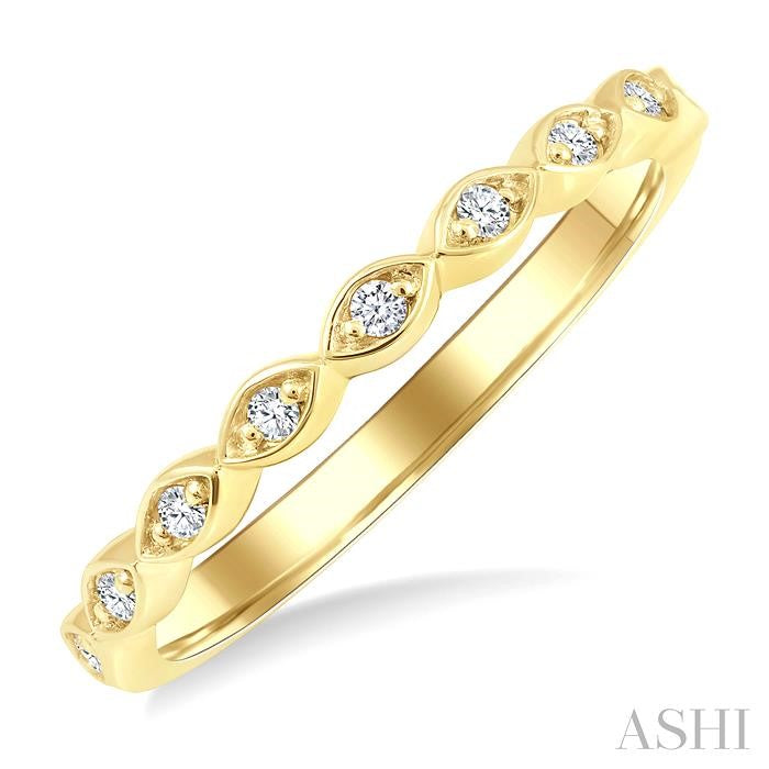 ASHI Diamond Wedding Band 259M8PPFGYG-WB