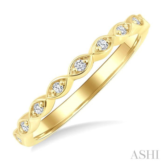 ASHI Diamond Wedding Band 259M8PPFGYG-WB
